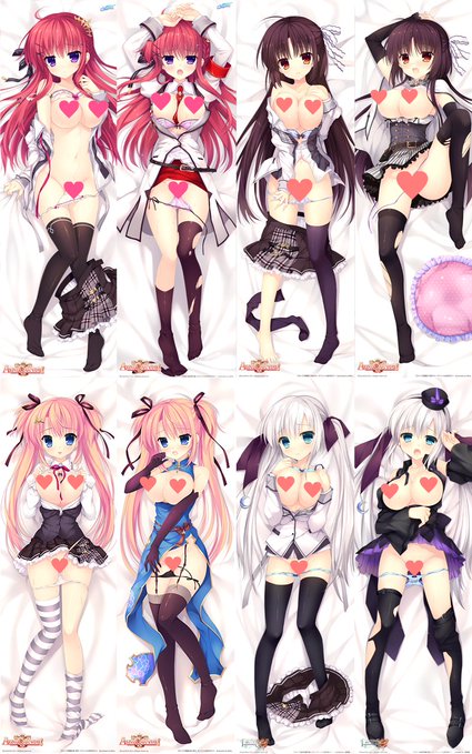 【公式通販】NanaWind『オフィシャル通販』にて完売していた人気ヒロイン抱き枕カバー７点を再生産。