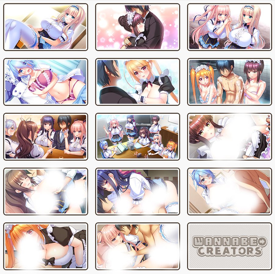【ホームページ更新】 ５月26日発売予定、絶賛予約受付中！ 『WANNABE→CREATORS』  ギャラリーページに新規イベントCGを1枚公開！