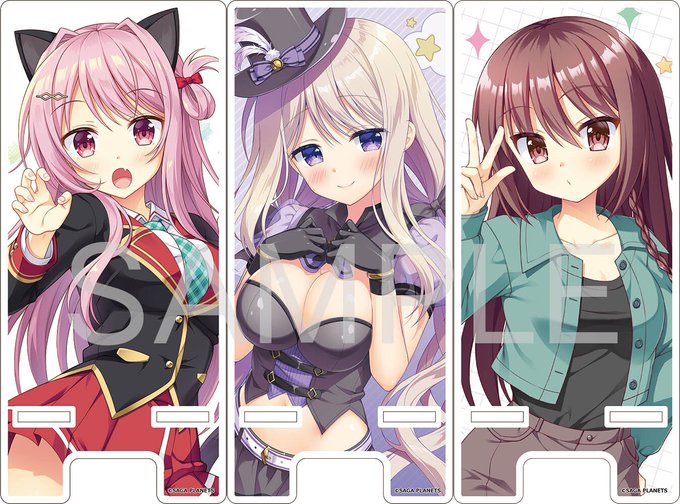 【７月１０日締め切り‼️】 「アンミツ祭り」が開催中です！ シャルの抱き枕やかぐや・弥栄の描き下ろしグッズ等、色々用意しています