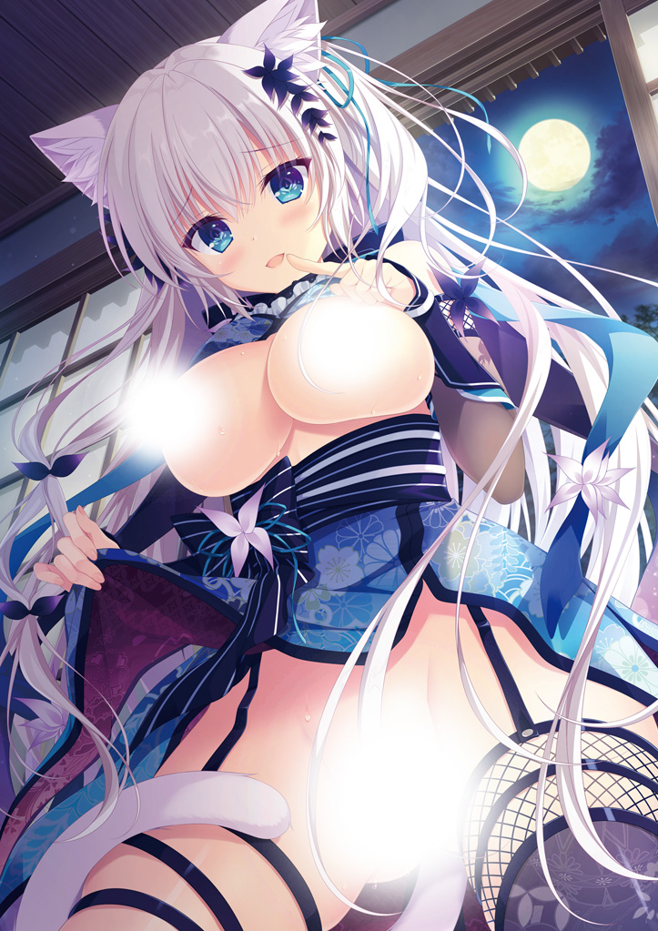 【猫忍えくすはーとSPIN!】 ソフマップ有償特典 藤花B2タペストリーの完成イラスト公開しました♪