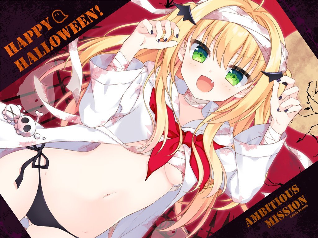 【サガプラネッツ】羽咲せいか新規描き下ろし アンミツアフター「シャル」ハロウィン壁紙 配信 ✨