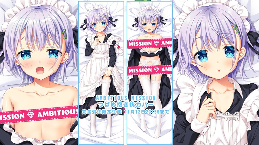 【あと１週間‼️】 AMBITIOUS MISSION「つばめ」抱き枕カバー、好評予約受付中です！ 表面裏面ともに「ほんたにかなえ」の新規描き下ろし！