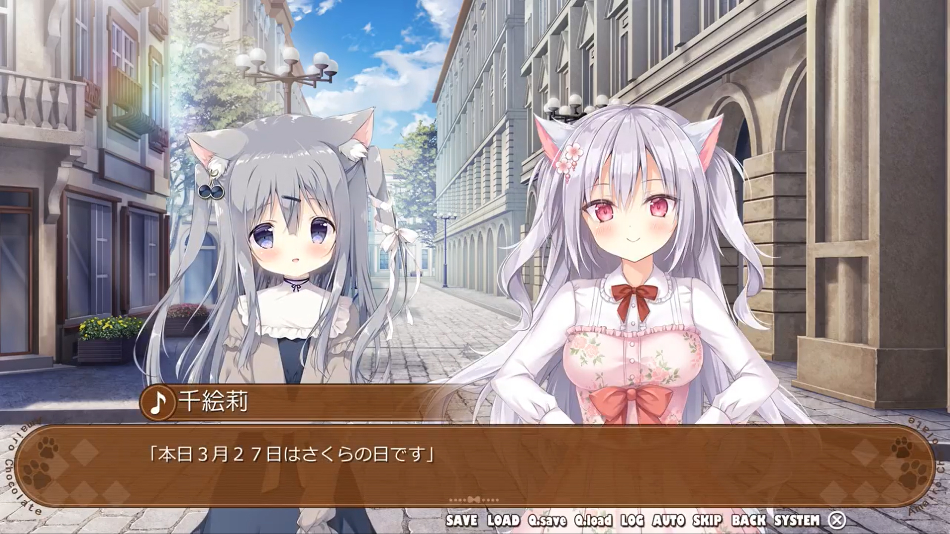 【きゃべつそふと】本日3月27日は『さくらの日』です！ あまショコ3 より、特別なムービーを公開いたします！