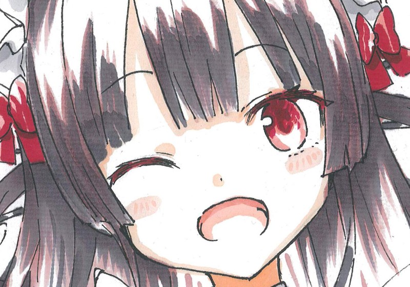 【whisp】Ci-enに投稿しました「【直筆色紙イラスト】ハチロク_メイド」