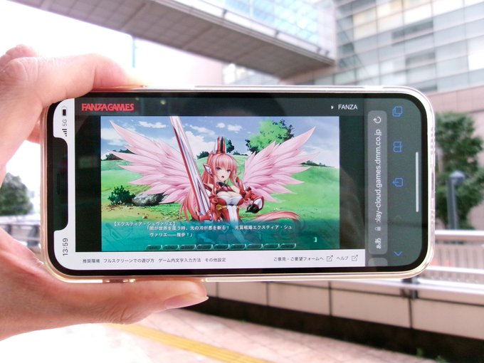 【BugBug】Lusterise『光翼戦姫エクスティアR 紅の女王』をiPhoneでブラウザプレイ‼️