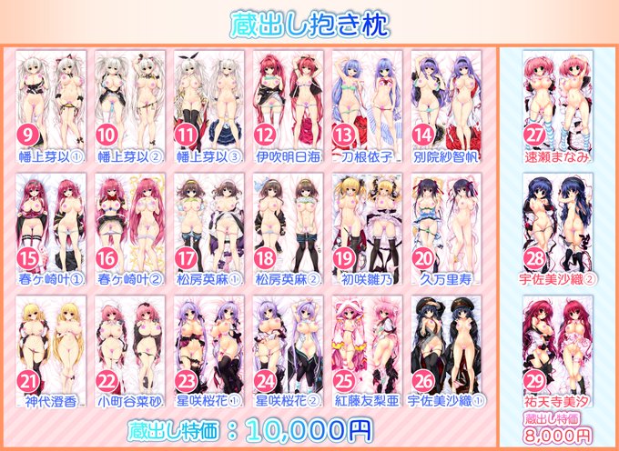 【クロシェット】今週末に開催致します「AkibaLinkFesta2024夏」にて、蔵出し抱き枕を販売致します！