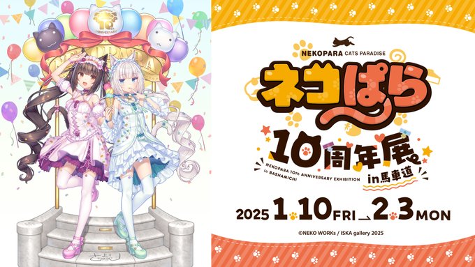 本日より『ネコぱら10周年展in馬車道』スタートいたします。