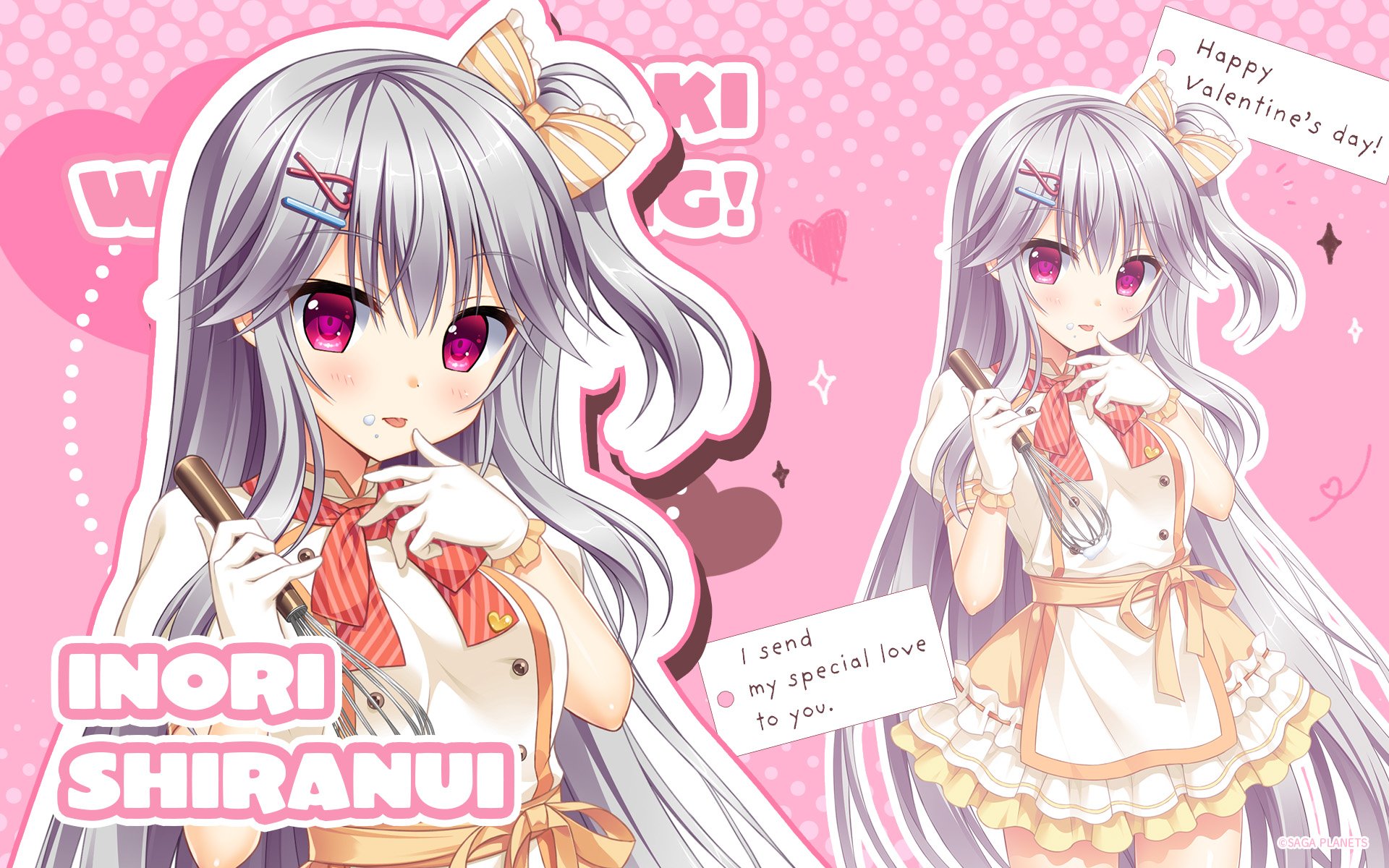 【サガプラネッツ】花咲のハッピーバレンタイン壁紙、アンミツのスマホ壁紙＆アイコンを公開しました💕