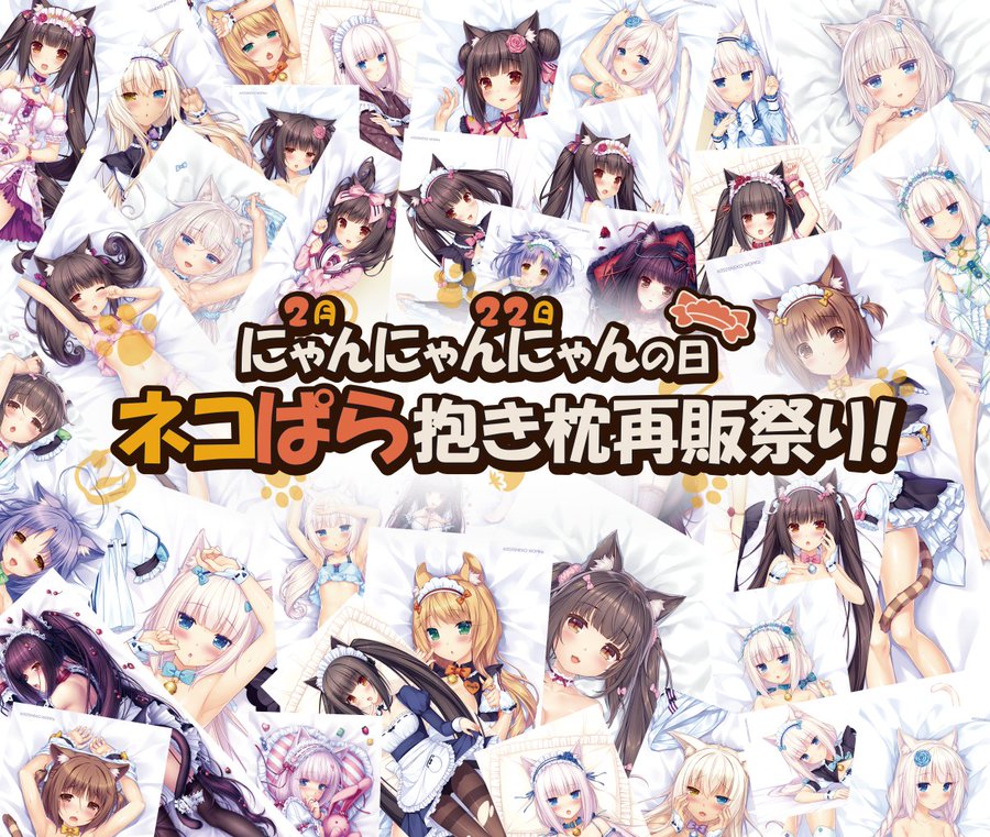 ネコぱら10周年を記念して、抱き枕再販祭りを開催！！