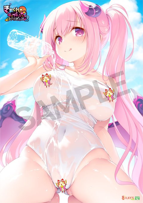 SLF2025物販📢新商品発売情報📢 きみしま青先生描きおろし「アンネの白スク水B2タペストリー」（ライブ会場限定販売）