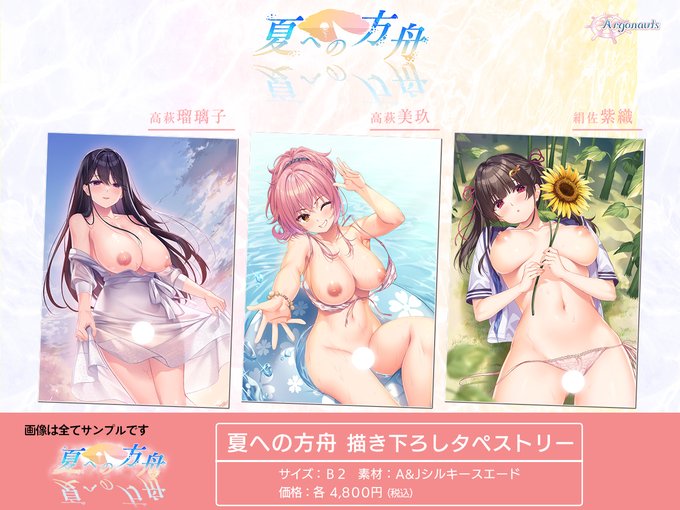 【 Argonauts】『夏への方舟』シリーズ描き下ろしタペストリー、本日発売です❤️