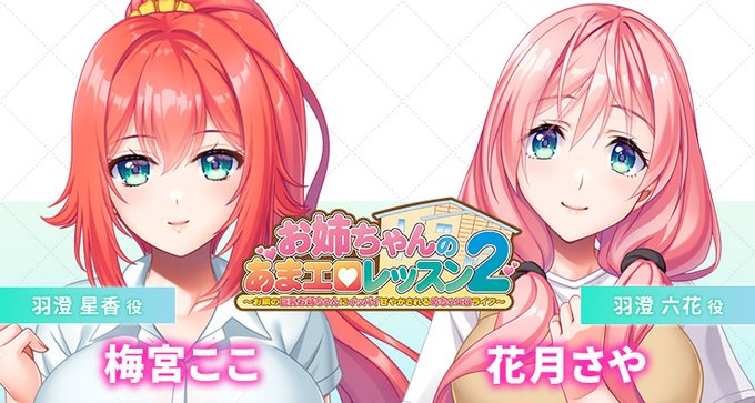 【クラウド】「お姉ちゃんのあまエロレッスン２」CV情報公開！