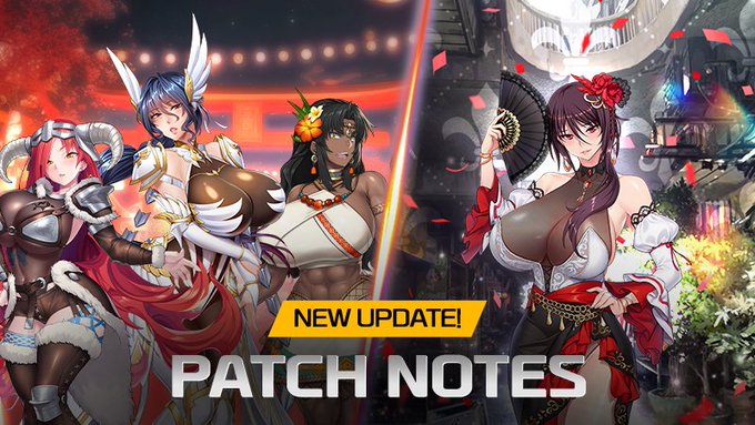 『アクション対魔忍』ゲームアップデート完了のお知らせ 詳細はゲーム内お知らせをご確認ください。