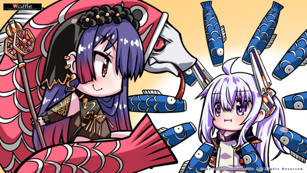【Waffle】5月の月いちSD風物画は『こどもの日』【リポストでプレゼント！】
