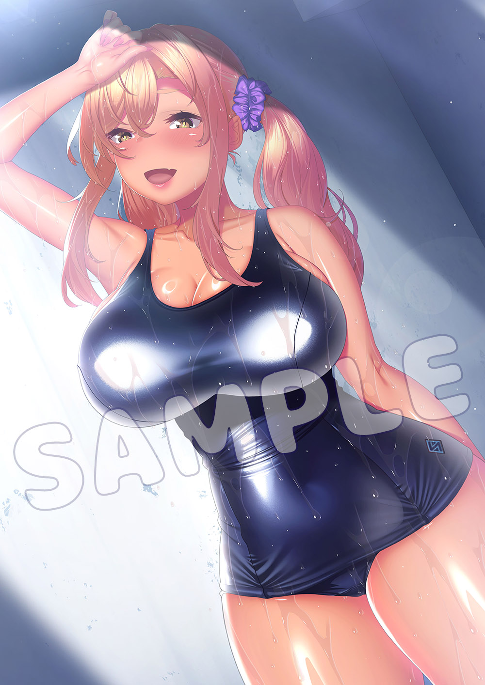 【Waffle】『#ヒミツの合宿 -スク水ヒップに溺れたい-』💦FANZA通販様で予約すると✨「描き下ろしB2タペストリー(相生 萌)」✨が手に入ります！