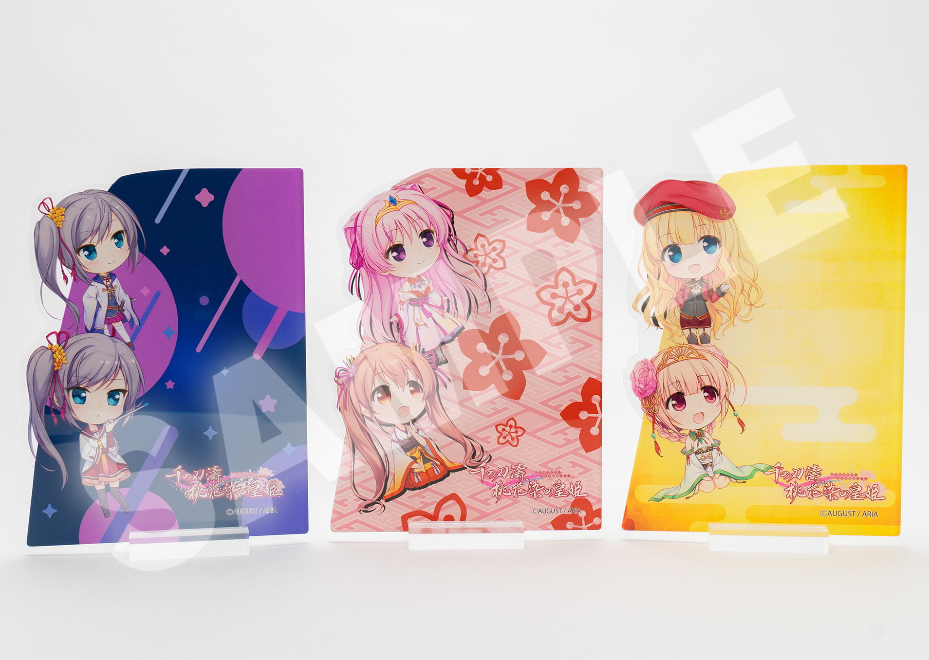 【オーガスト】🍑『千の刃濤、桃花染の皇姫』🌊オリジナルグッズを受注販売！🪷