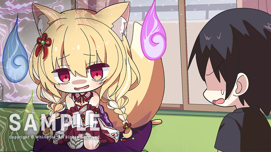【Whirlpool】『猫忍えくすはーとSPIN!2』SD原画担当 シロ9じら が描くSDCGを公開しました！