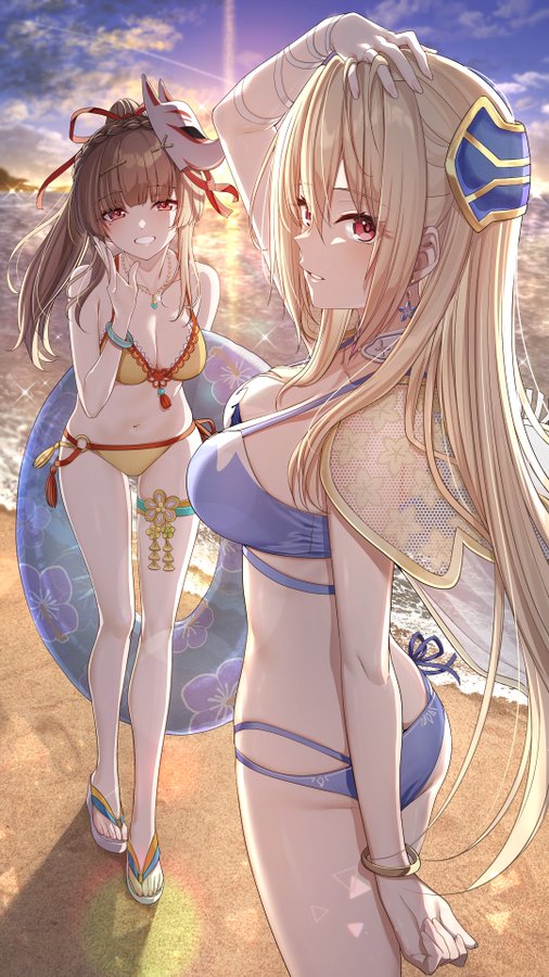 『ヘブンバーンズレッド』3.5周年応援イラスト公開！Go-1さんから 白河と桐生の応援イラストをいただきました！✨
