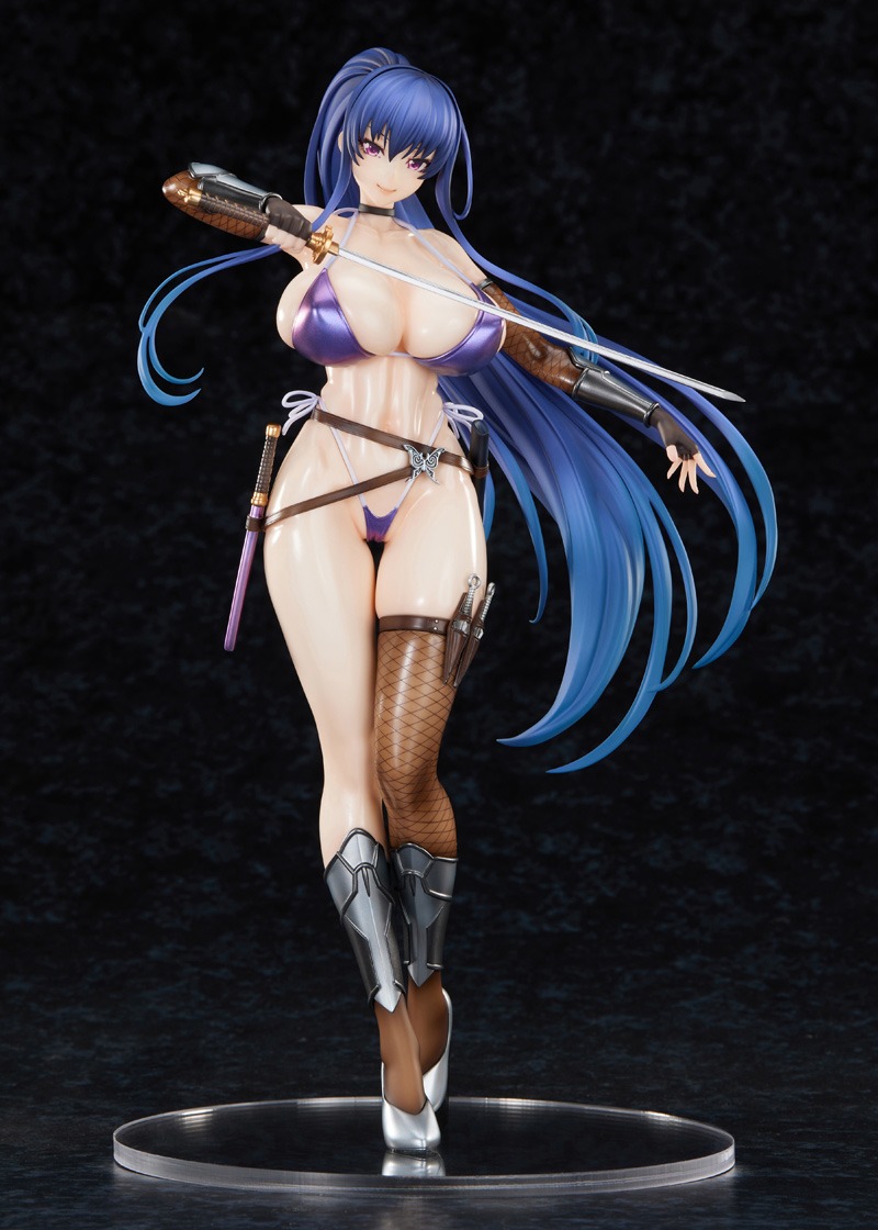 【BugBug】『対魔忍RPGX 秋山凛子 水着Ver.』がエッチな紫ビキニをまとってPUREより1/6スケールフィギュア化‼️