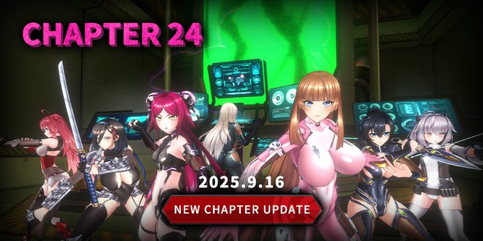 『アクション対魔忍』新規メインチャプター24追加！ 新規チャプター追加記念として対魔石、勾玉属性変更コインなど色んな報酬を獲得できるイベントも開催！