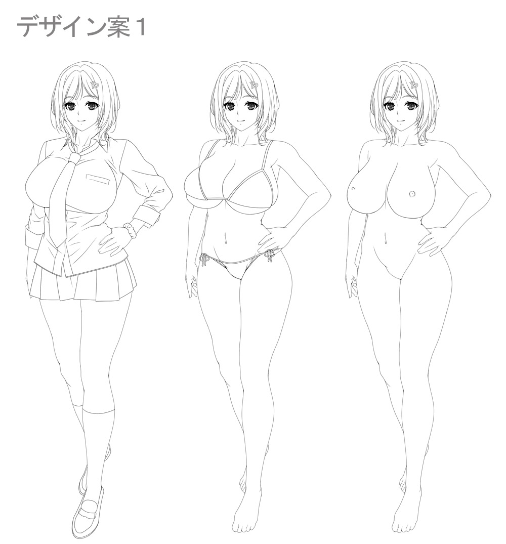 【Waffle】『ボクをほっとけない後輩ギャル』原画担当の 深泥正氏による ✨キャラクターデザインラフ✨を特別公開‼️