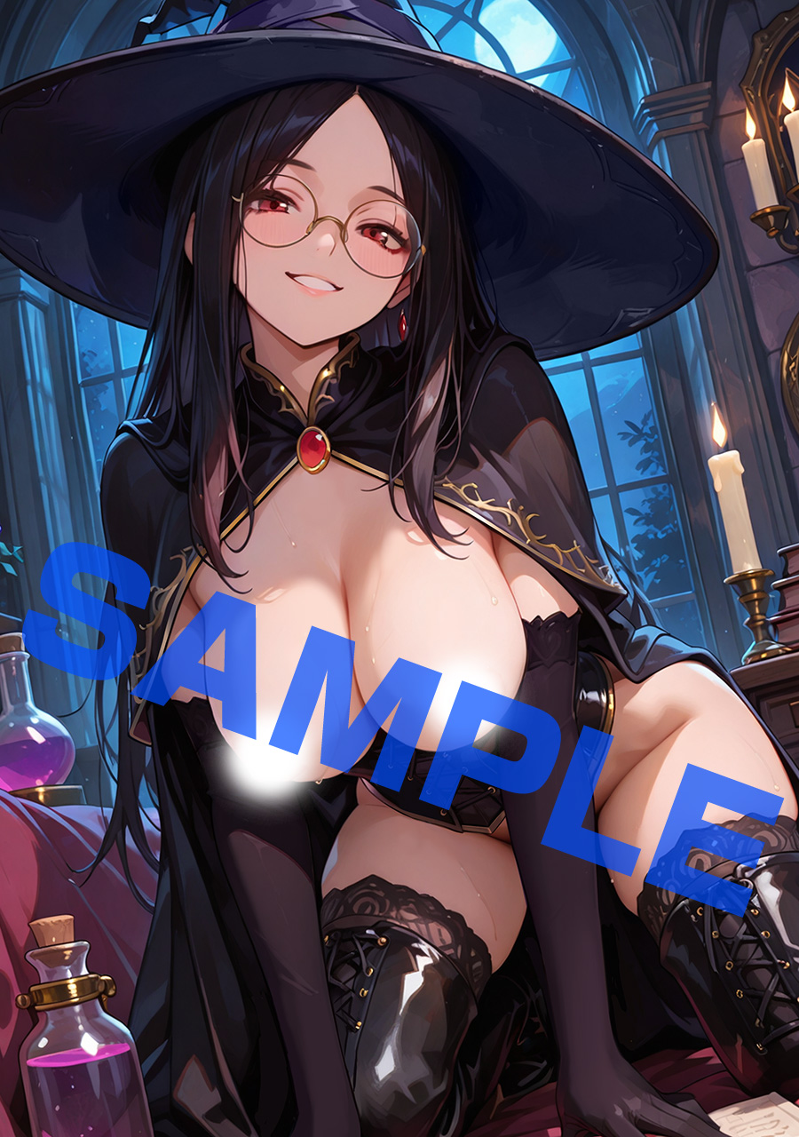 【BugBug】Calcite『巨乳魔女の孕ませ工房』魔女ルナリアの妖艶エロスなB2タペストリーを【BugBugショップ】でGET⭐【2月2日まで】