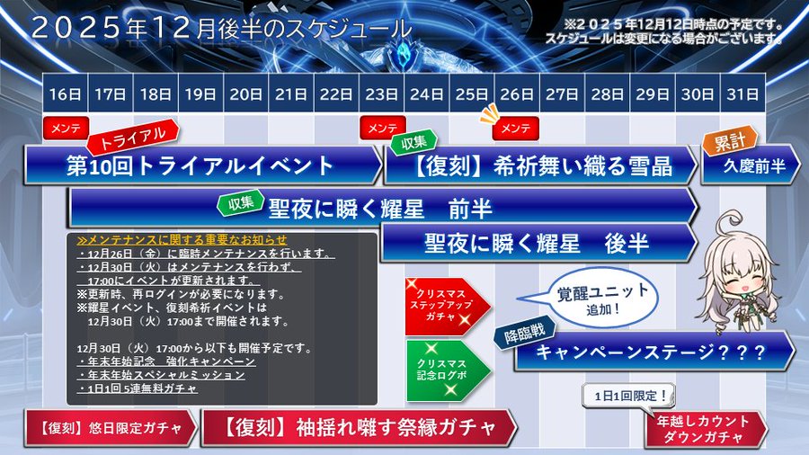 『Deep One 虚無と夢幻のフラグメント』2025年12月後半に予定している更新内容