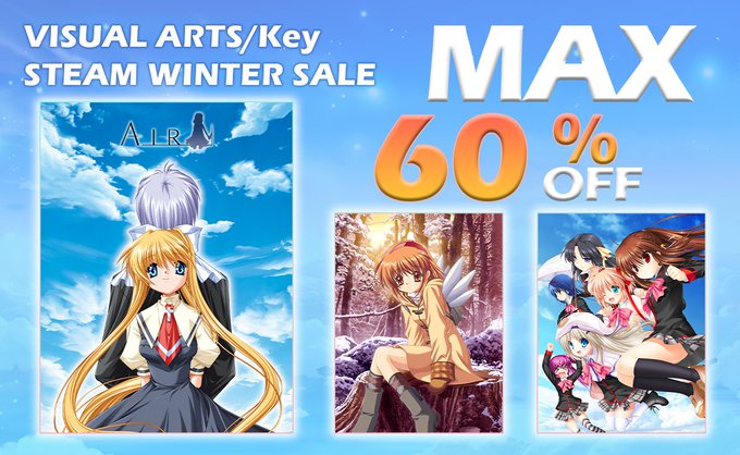 【Key】全世界対応のダウンロードサイト・Steamにてウィンターセール開催中！！