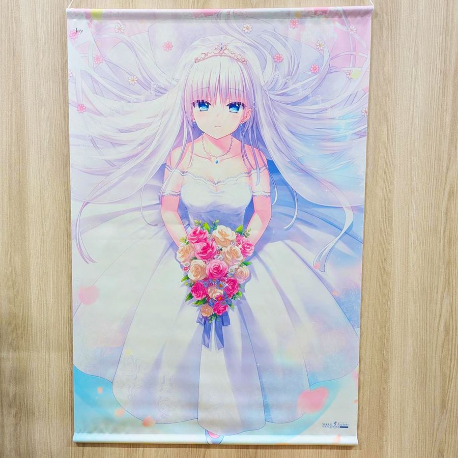【VA STORE】鳴瀬 しろはの『白羽の契り』イラストを使用したB1サイズの美麗タペストリーが登場✨