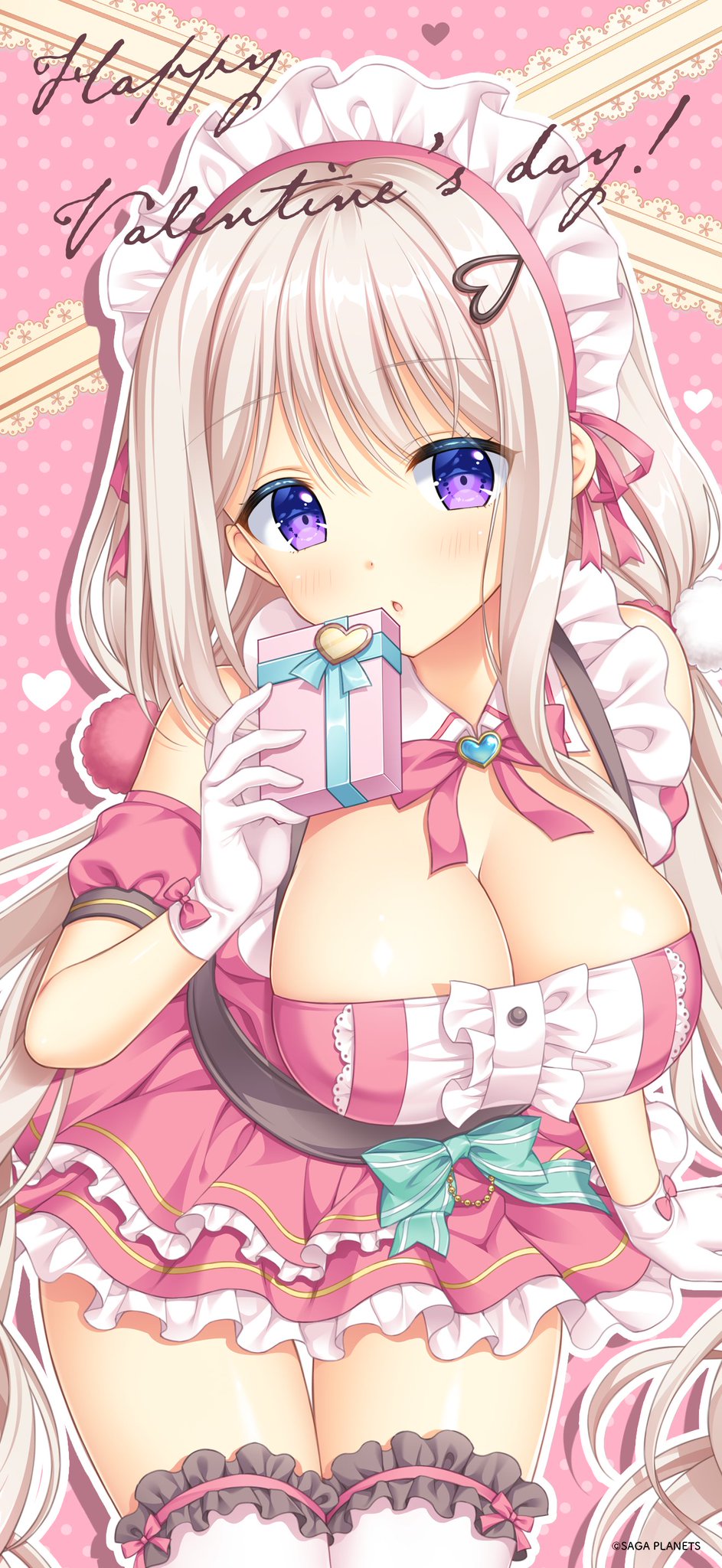 【サガプラネッツ】七緒とあてなのハッピーバレンタイン壁紙を公開しました💕