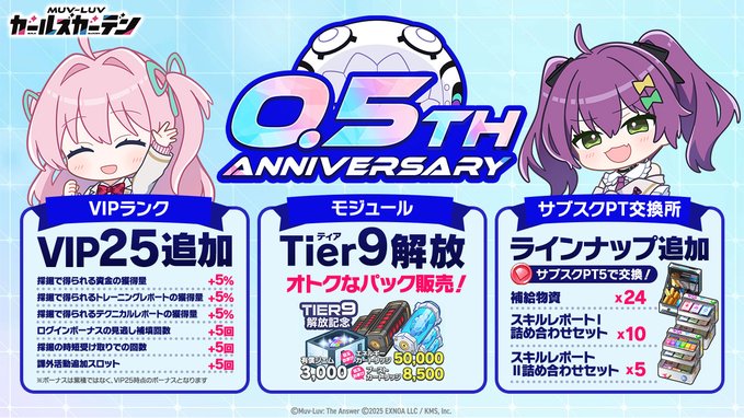 『マブラヴ ガールズガーデン』アップデート情報