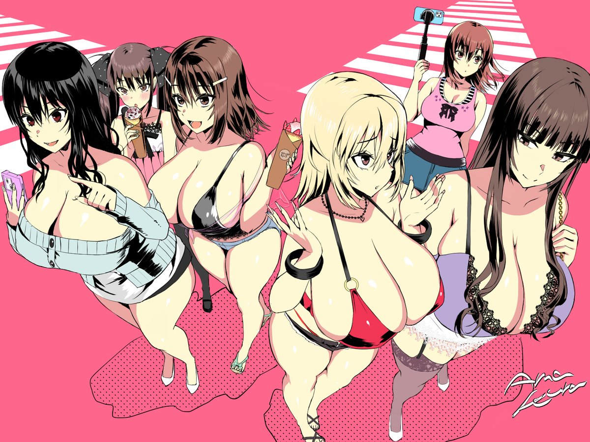 【rootnuko】『 #FANZAオンラインくじ 』＆『記念キャンペーンセール』 開催によせて、アマクラ氏が集合絵を描いてくれました！
