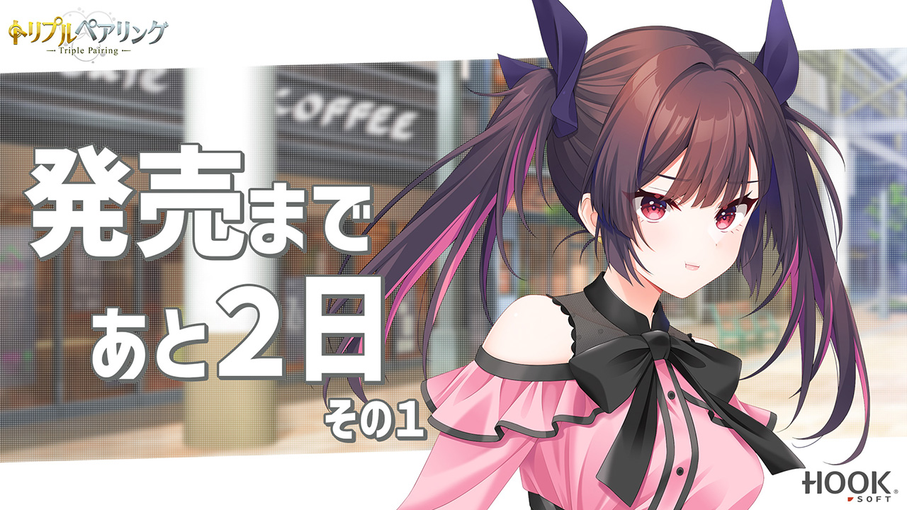 【HOOKSOFT】『トリプルペアリング -Triple Pairing-』カウントダウンムービー【発売まであと2日】