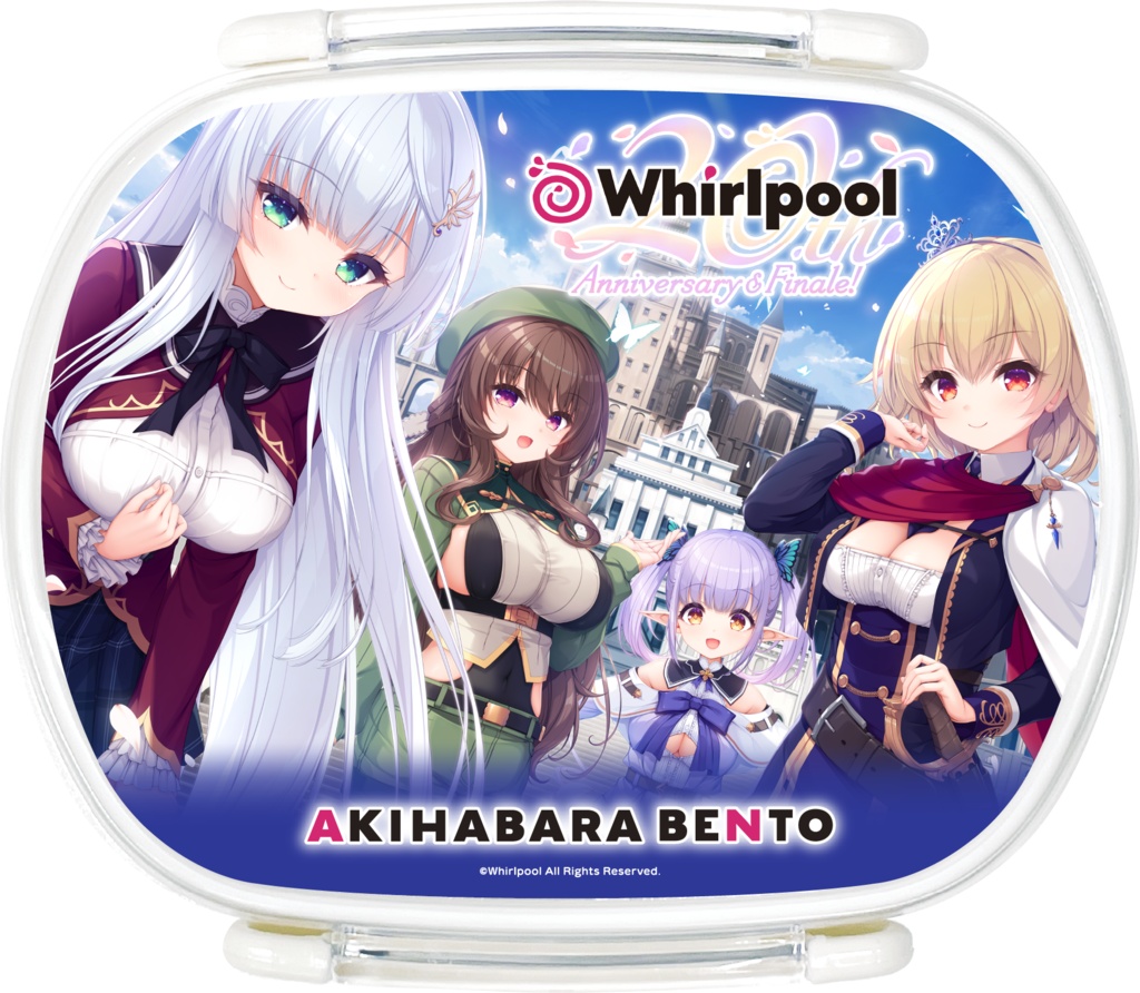 【AKIHABARA BENTO】「穢翼のユースティア」「Whirlpool」の弁当箱風アクセサリーボックスとのぼりの通販を開始いたしました。