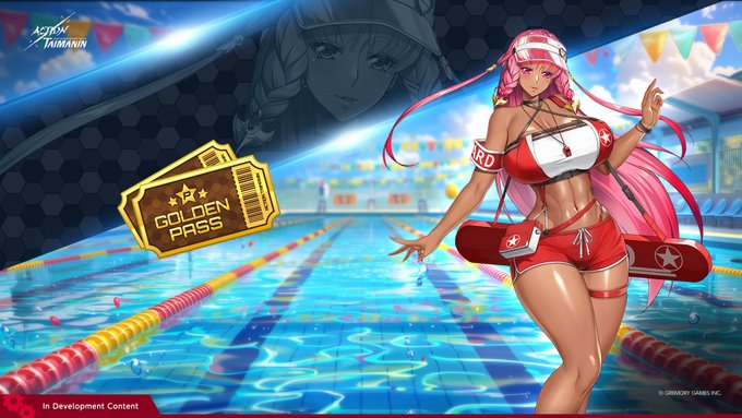 『アクション対魔忍』8月に開催されるゴールデンパスのスペシャルパスの報酬は「一日バイト・ファンタスマ」