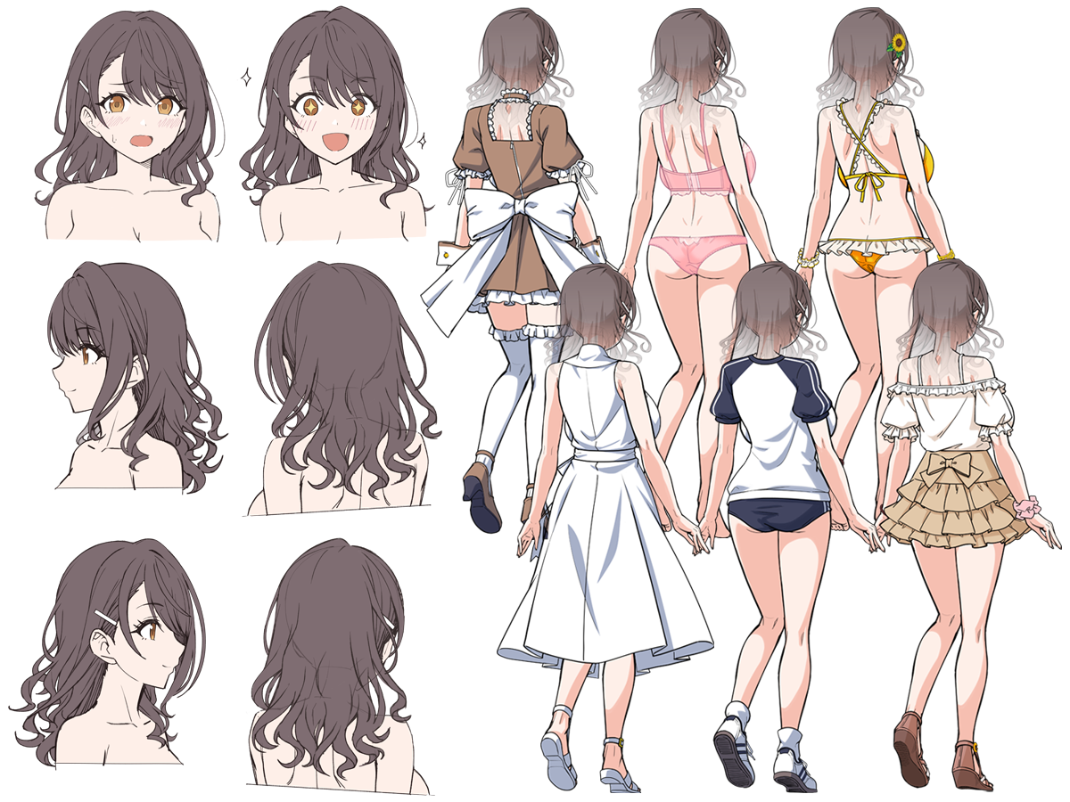 【DESSERT Soft】『どいなかガールズゆーとぴあ』キャラデザインラフ設定公開！