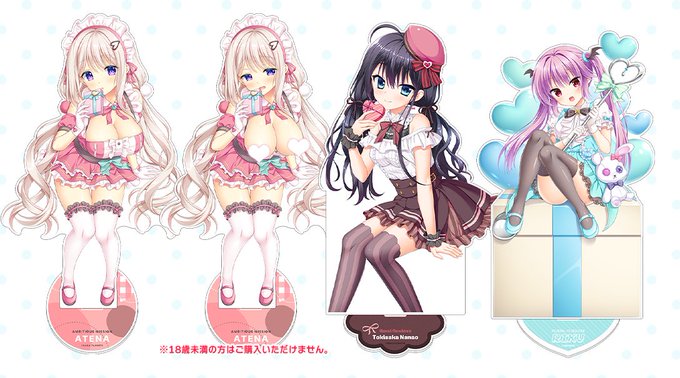 🌼SAGA PLANETS サマーフェス🌼バレンタイン＆ホワイトデーの描き下ろしイラストがBIGアクリルフィギュアになりました。