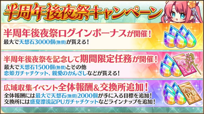 【恋姫†大戦】半周年後夜祭を記念して、特別なキャンペーンを開催中！