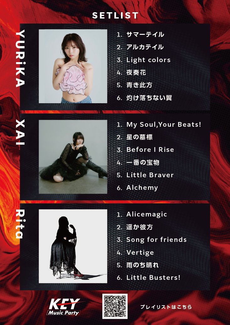 【Key Music Party】過去開催時のセットリストを公開