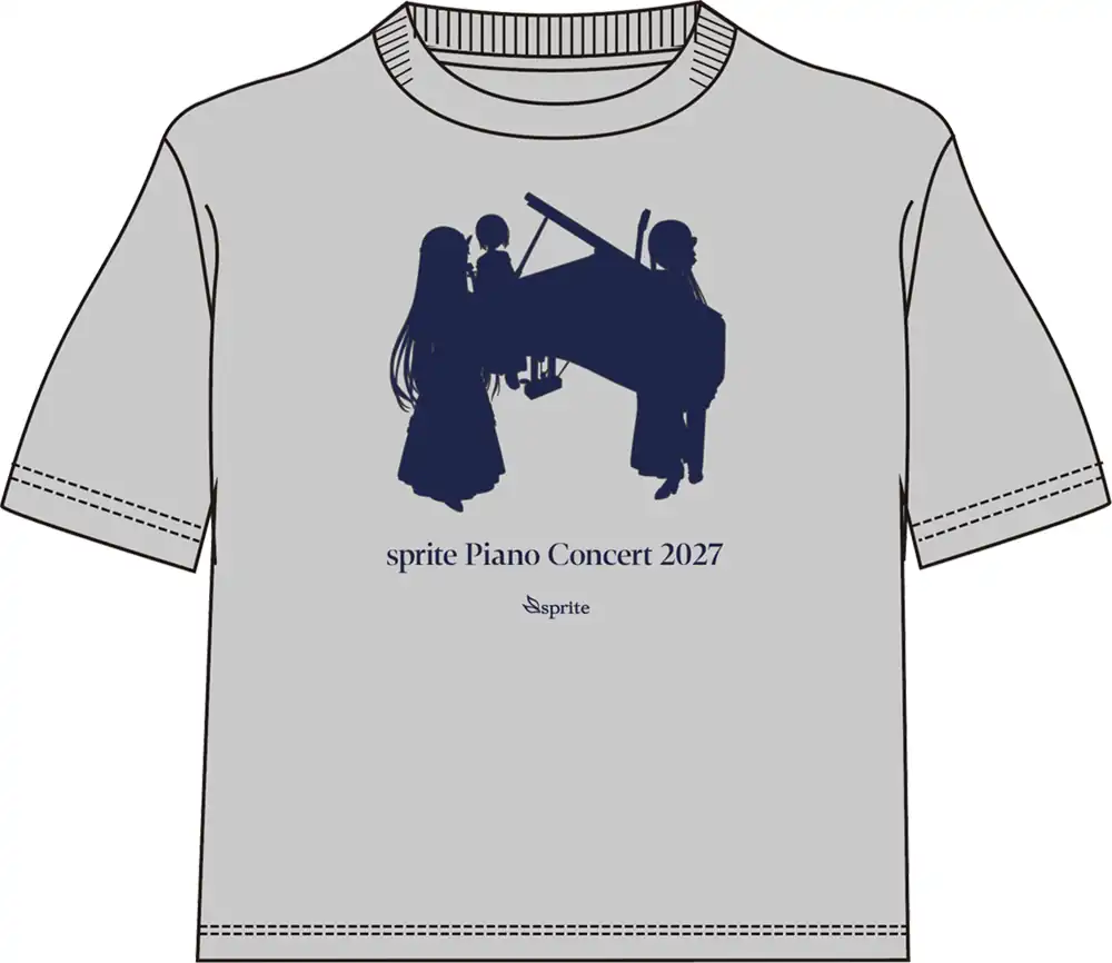 sprite Piano Concert 2027公式サイトにグッズ付きチケットTシャツ画像を掲載しました！