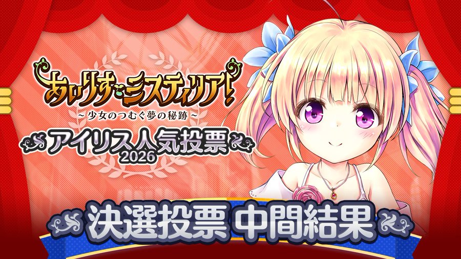 【アイリス人気投票2026】決選投票 中間順位